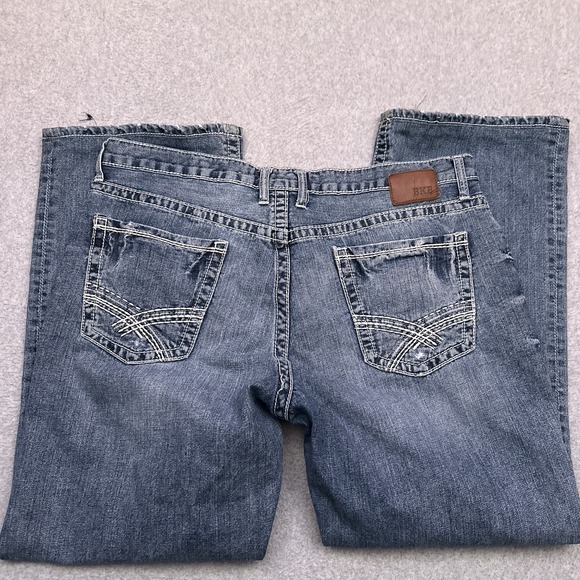BKE Tyler Jeans Mens 40x30 Straight Leg Denim Distressed Y2K 100% Cotton - Picture 10 of 11